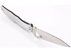 Складной нож Endura 4 - Spyderco 10P, сталь VG-10 Satin Plain, рукоять нержавеющая сталь