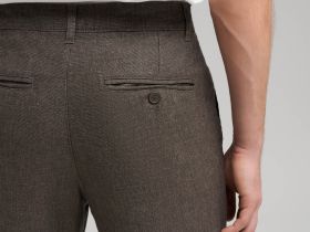 Брюки полуприлегающего кроя со льном