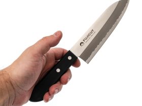 Набор из 2-х кухонных ножей Tojiro Fuji Cutlery TJ-GIFTSET-A, сталь Mo-V, рукоять полипропилен, черный