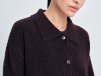 Кардиган свободного силуэта с отложным воротником