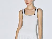 Вязаный топ с контрастной отделкой, Белый