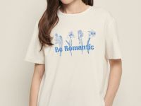 Футболка свободного силуэта с принтом