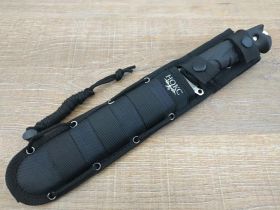 Тактический нож Атлант 3, сталь D2, черная рукоять, Нокс