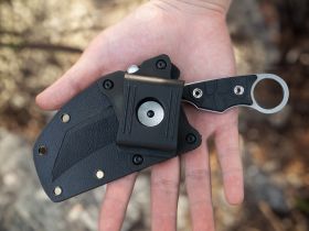 Нож с фиксированным клинком Ruike FS68-B, сталь 14C28N, рукоять G10, черный