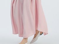 Платье А-силуэта из лиоцелла, Розовый