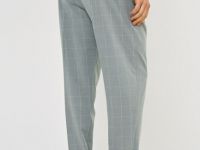 Брюки в клетку, Серый