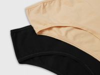 Базовые трусы-брифы, 2 шт., Черный