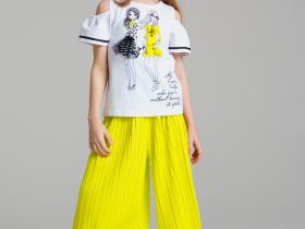 Фуфайка трикотажная для девочек (футболка)