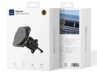 Автомобильный держатель Wiwu CH-318 MagSafe 15W в воздуховод для смартфона (Black)