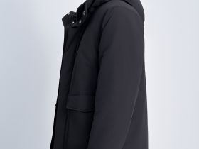 Куртка прямого силуэта с воротником-стойкой