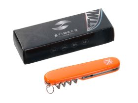 Нож перочинный Stinger 90 мм, 4 функции, оранжевый