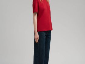 Удлиненная футболка прямого кроя