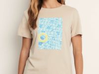 Футболка приталенного силуэта с принтом