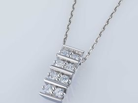 Классическая подвеска из белого золота э4712пд03210004_white