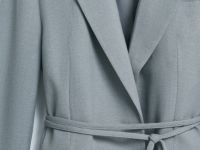 Жакет на запах с поясом, Серый