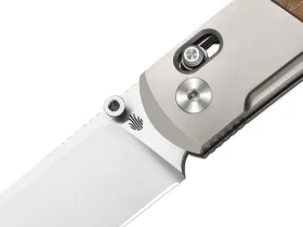 Складной нож Kizer Tycho, сталь S45VN, рукоять титан/дерево