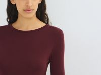 Приталенный лонгслив, Фиолетовый