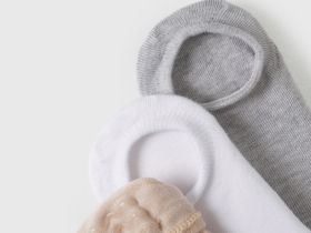 Носки для девочек, 3 шт., Серый