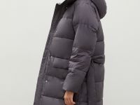 Утепленное пальто с поясом