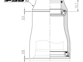 Рулевая колонка FSA Orbit IS-2 138  1 1/8" - 1 3/4" интегрированная (черный посадочный 41.2 и 49.1 мм / внешний 45 и 52 мм)