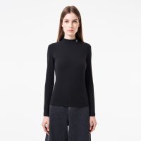 Женский лонгслив Lacoste приталенного кроя