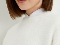 Джемпер свободного силуэта с объемными рукавами