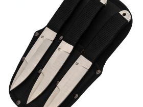 Набор Спортивных ножей  "Тайга", комплект 3 шт, сталь 65х13, с веревочной намоткой