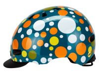 Nutcase Шлем защитный Nutcase Street Polka Face, цвет Синий-Оранжевый, ростовка S