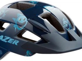 Шлем детский/подростковый Lazer Lil Gekko (синий / красный 46 - 50 см)