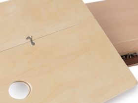 Ящик художника Pinax SB-22 с алюм. органайзером, складной палитрой и плечевым ремнем, бук