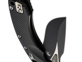 Складной нож Microtech Amphibian, сталь М390 с покрытием, рукоять алюминий, черный