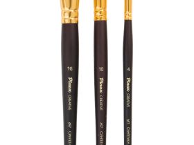 Кисть синтетика №6 овальная Pinax "Creative 697" жесткая, короткая ручка