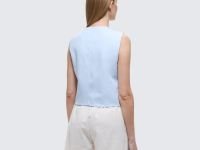 Женская облегающая блузка-жилетка Lacoste