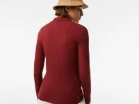 Женское поло Lacoste приталенного кроя из эластичного хлопка