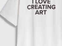 Футболка с принтом, Белый