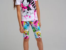 Фуфайка трикотажная для девочек (футболка)