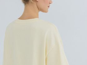 Футболка оверсайз с принтом, Желтый