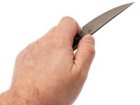 Нож Barmaley Knives Буратино, сталь AUS-10Co, рукоять Микарта, зеленый