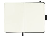 Скетчбук Гамма "Студия" А6 100 л 110 г, черный, твердая обложка, на резинке, слоновая кость