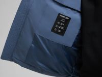 Оверсайз пуховик с воротником-стойкой