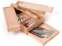 Ящик художника Pinax SB-7 с пеналом для кистей и красок, бук