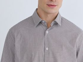 Рубашка в клетку виши, Коричневый