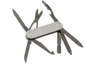 Нож перочинный Victorinox MiniChamp, сталь X50CrMoV15, рукоять алюминиевый сплав Alox,серый