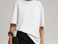 Футболка свободного кроя из джерси