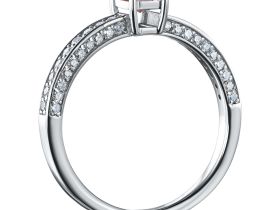 Кольцо из белого золота э0912кц11220012_pink