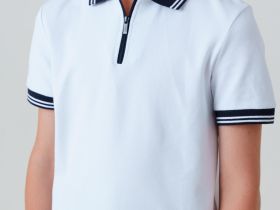 Сорочка трикотажная с воротником поло для мальчиков