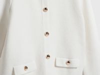 Укороченный кардиган, Белый