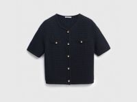 Кардиган с коротким рукавом, Черный