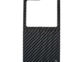 Чехол-накладка PiBlue Flagship Case для Samsung Galaxy Z Flip 6 (карбоновый в полоску черно-серый)