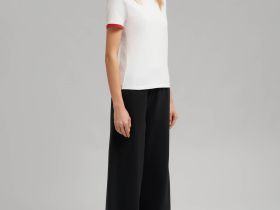 Футболка облегающего кроя из хлопкового джерси